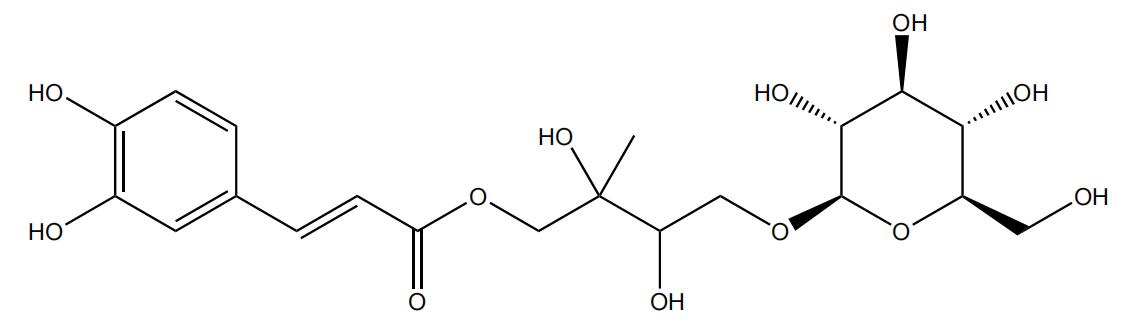 1,2,3,4-tetrahydroxy-2-methylbutane-1-O-trans-caffeoyl-4-O-β-D-glucopyranoside