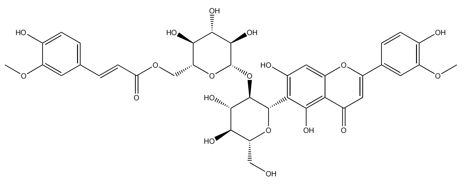 異金雀花素-2''-O-(6'''-(E)-阿魏?；?-葡萄糖苷|CAS 372113-55-8