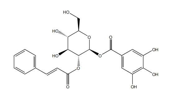 2-O-肉桂酰-1-沒食子酰葡萄糖 | CAS No.56994-83-3