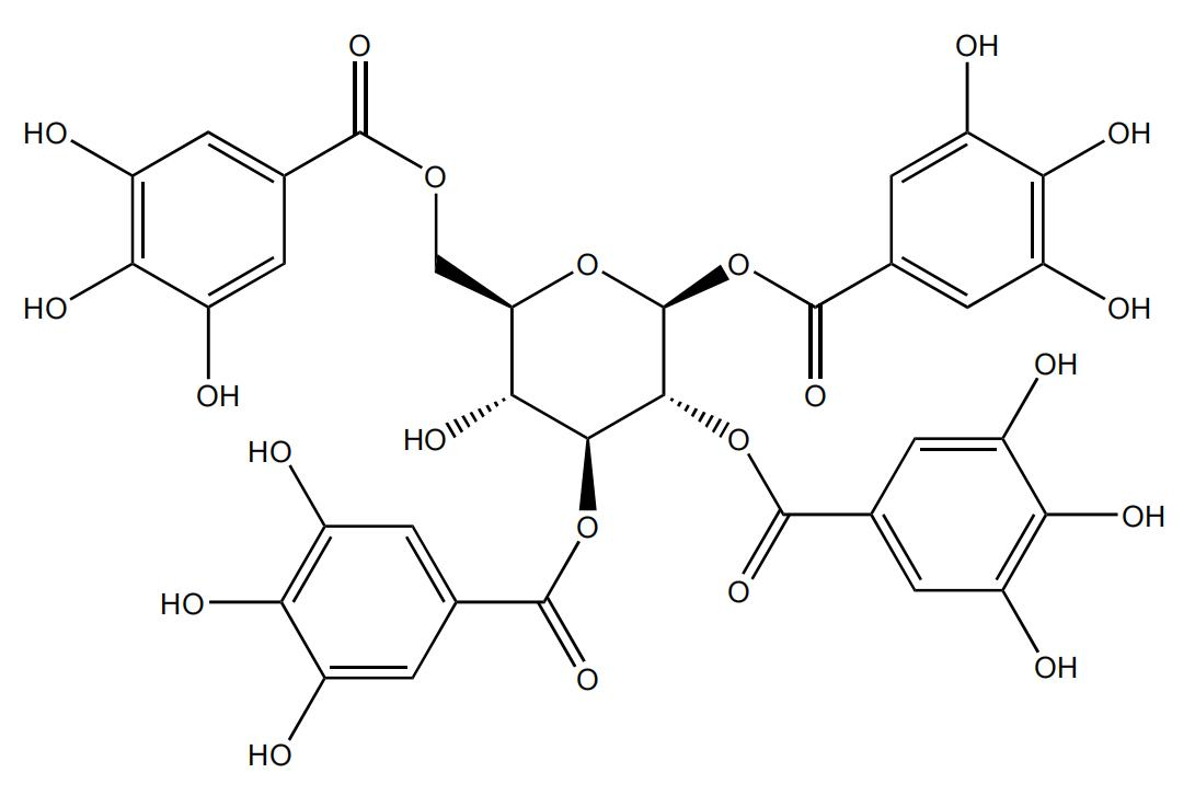 1,2,3,6-四-O-沒食子酰-β-D-葡萄糖 | CAS No.79886-50-3